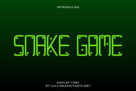 Snake Game Demo Font