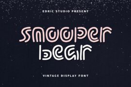 Snooper Bear Demo Font