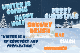 snowkybrush Font