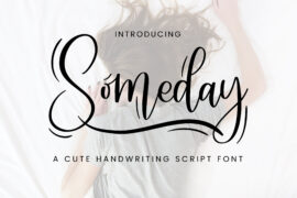 Someday Script Font