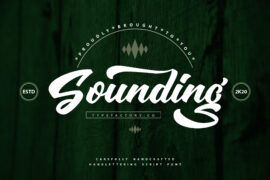 Sounding Script Font