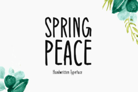 Spring Peace Font