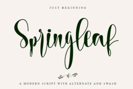 Springleaf – personal use Font