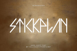 Stickplan Demo Font