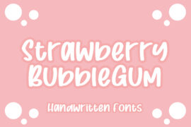 Strawberry Bubblegum Font Family