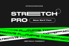 Stretch Pro Font Family