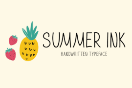 Summer Ink Font