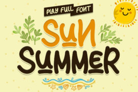 Sun Summer – Personal Use Font