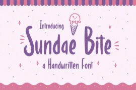 Sundae Bite Free Trial Font