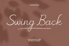 Swing Back Demo Font