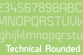 Technical Rounded VP Font