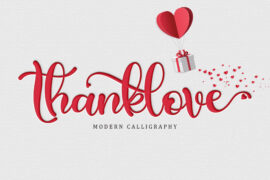 Thanklove – Personal Use Font