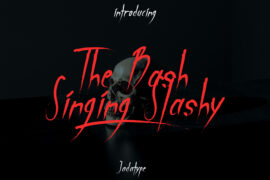 The Bash Singing Slashy Font
