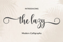 the lazy Font