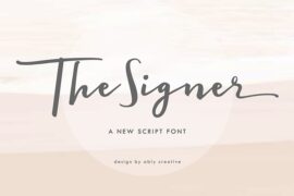 The Signer demo Font