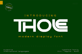 Thole Font Family