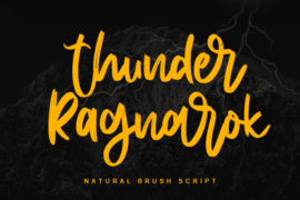 Thunder Ragnarok – Personal Use Font