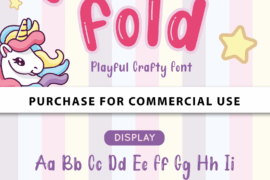 Unicorn Fold Display – Personal Font