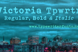 Victoria Typewriter Font Family