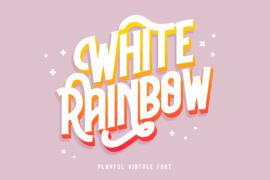 White Rainbow – Personal Use Font