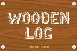 Wooden Log Font