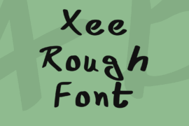 Xee Rough Font Font