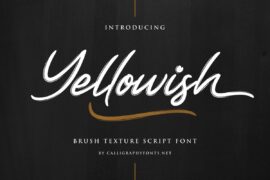 Yellowish Demo Font