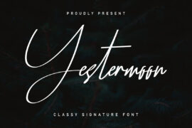Yestermoon Demo Font