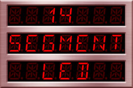 14 Segment LED Font