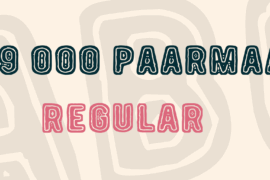 19 000 paarmaa Font