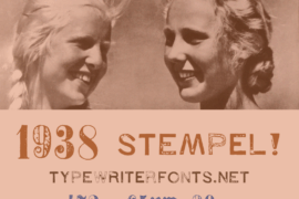 1938 STeMPEL Font
