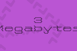 3 Megabytes Font