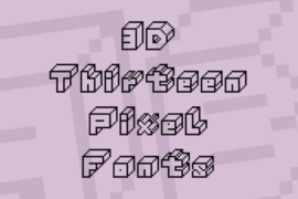 3D Thirteen Pixel Fonts Font