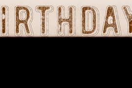 49 birthdays Font