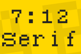 7:12 Serif Font