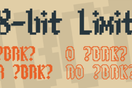 8-bit Limit Font Family