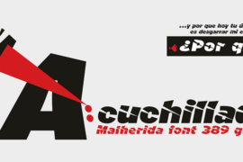A Cuchillada Font