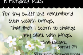 A Hundred Miles Font