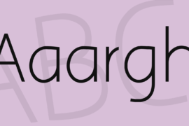 Aaargh Font