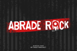 Abrade Rock Demo Font