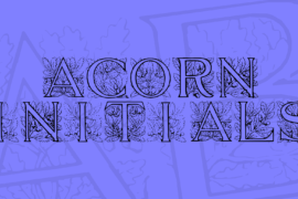 Acorn Initials Font