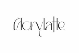 Acrylatte Demo Font