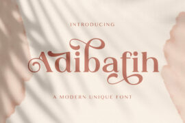 Adibafih Font
