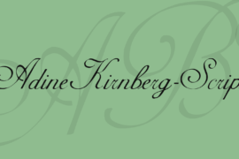 AdineKirnberg-Script Font