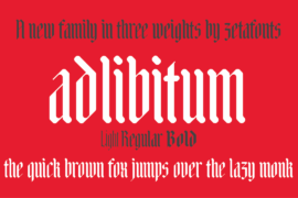 Adlibitum Font Family