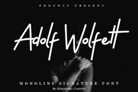 ADOLF WOLFETT DEMO Font