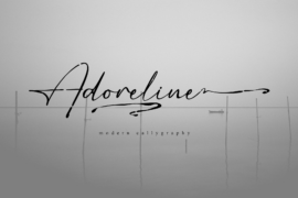Adoreline Demo Font