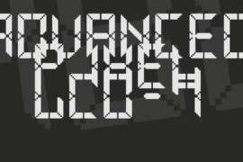 Advanced Pixel LCD-7 Font