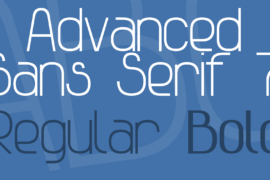 Advanced Sans Serif 7 Font Family