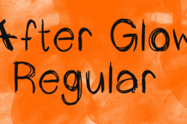After Glow Font